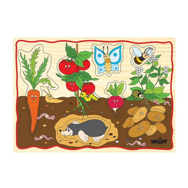 Продукт Woodyland - Дървен пъзел с дръжки - 0 - BG Hlapeta